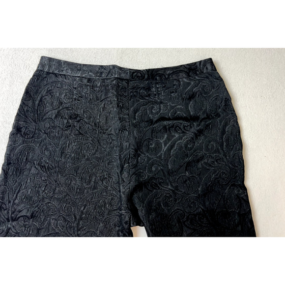 Hugo Buscati Collection Pant 10 Vintage Black Embossed straight Leg Goth Grunge - Picture 5 of 16